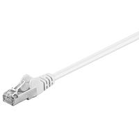 Goobay 93489 CAT 5e - Cable de enlace, F/UTP, Blanco, 0,25 m de longitud