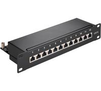 Goobay 93793 'cat 6 25,4 cm (10 pulgadas) patch panel, 12 puerto negro