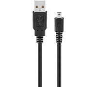 Goobay 93972 cable usb usb 2.0 1,8 m usb a mini-usb b negro