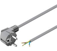 Goobay Cable de Alimentación para CPU Acodado CEE7/C13 2m Gris