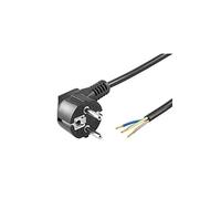 Goobay Cable de Alimentación Eléctrico CEE7 Tipo F a Bornes 3x0.75mm 1.5m Negro