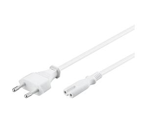 Goobay 93998 - Cable de alimentación 5 m, Blanco