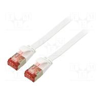 'Goobay 94919 "Cat 6" Cable Patch plano, "U/FTP, 5 m), color blanco/negro