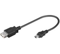 Goobay 95006 cable usb 0,2 m usb 2.0 usb a mini-usb b negro