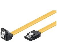 Goobay 95018 S-ATA data cable for HDD, SDD, 6 Gbits SATA L-type male to SATA L-type male 90 ° angled, 30cm