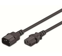 Goobay 95125 1m Negro - Cable (1 m, Macho/Hembra, Negro)