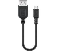Goobay 95193 cable usb usb 2.0 0,2 m usb a micro-usb b negro
