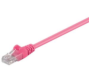 Goobay 95238 cable de red magenta 5 m cat5e u/utp (utp)