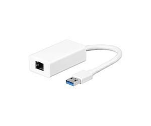 Goobay 95442 Adaptador de Cable RJ-45 USB 3.0 Blanco - Adaptador para Cable (RJ-45, USB 3.0, Macho/Hembra, Blanco)
