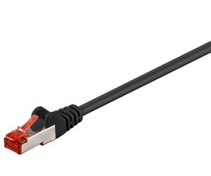Goobay 95468 cable de red negro 0,5 m cat6 s/ftp (s-stp)