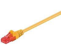 Goobay 95590 CAT 6 - Cable de enlace, U/UTP, amarillo, 1,5 m de longitud
