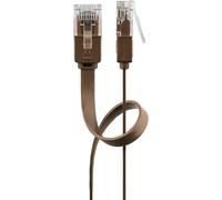 Goobay 95890 cable de red marrón 1 m cat6 u/utp (utp)