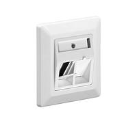 Goobay 95902 RJ-45 Blanco - Toma de Corriente