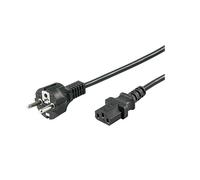 Cable de conexión para dispositivos de corriente alterna C13 > Enchufe con toma de tierra negro