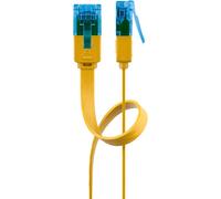 Goobay 96318 cable de red amarillo 2 m cat6a u/utp (utp)