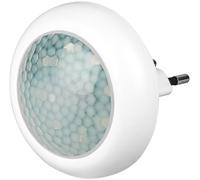 Goobay Luz nocturna LED 96501 con sensor de movimiento, enchufe interior, sensor PIR de 120°, alcance de 5 m, enchufe de luz de movimiento, blanco, 1 unidad