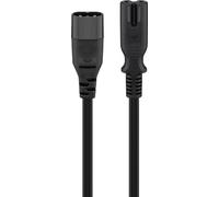 Goobay 97201 cable de transmisión negro, indigo 2 m c8 acoplador c7 a