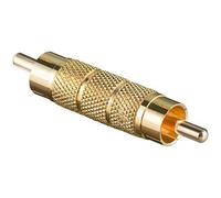 goobay A 197 RCA Oro - Adaptador para Cable (RCA, RCA, Male Connector/Male Connector, Oro)