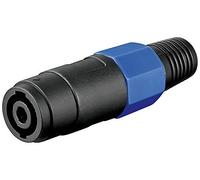 goobay Acoplamiento PA para Altavoces de 4 Polos con protección contra torceduras PA 03 PA