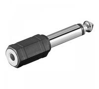 Goobay Adaptador Audio Mono Jack 6.35mm a Mono Jack 3.5 mm Macho/Hembra Negro