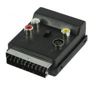 Goobay Adaptador Conmutable Scart AV Macho/Hembra Negro