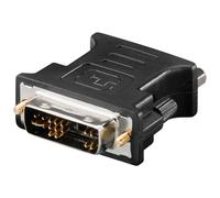 Goobay Adaptador DVI 12+5 Macho a VGA Hembra Negro