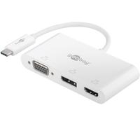 Goobay Adaptador multipuerto USB-C VGA+DP+HDMI