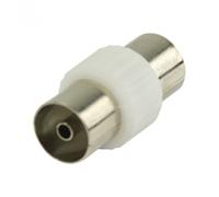 Goobay Adaptador para Antena Coaxial Hembra/Hembra Blanco