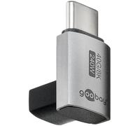 goobay Adaptador USB-C 240W 40 Gbit extensión 90° Vertical Corta USB4 (Macho a Hembra) / Adaptador USB 4.0 8K@60 Hz, Compatible con Versiones anteriores USB 3.1, USB 2.0, 74444