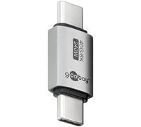goobay Adaptador USB C 240W 40 Gbit extensión Recta USB4 (Macho a Macho) / Adaptador USB 4.0 8K@60 Hz, Compatible con Versiones anteriores USB 3.1, 74448