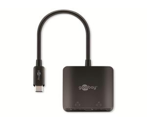 goobay Adaptador USB-C > 2X DP 60171