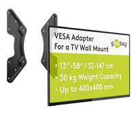 Goobay Soporte de pared para pantalla plana 60134 – VESA 100x100/200x200, 10–32" Negro