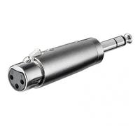 Goobay Adaptador XLR a Jack 6.35mm Hembra/Macho Gris