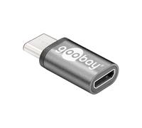 goobay Adaptateur USB Type C vers Micro USB 2.0 Type B (Gris) black