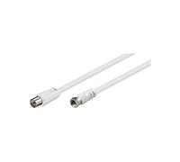 Goobay AKFC 150 1.5m - Cable coaxial (F, Coaxial, 1,5 m, Blanco)