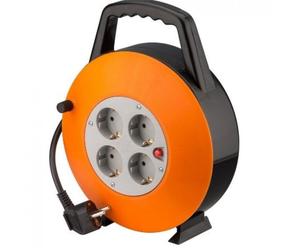 Goobay Alargadera Eléctrica 4 Tomas Schuko 15m Naranja