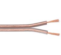 Goobay altavoz cable transparente cca rollo de 50 m, qu