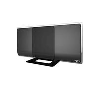 Goobay - Antena de interior para DVB-T Full HD Active, recepción de programas DVB-T / DVB-T2, TDT, con amplificación de 42 / 38 db, negro