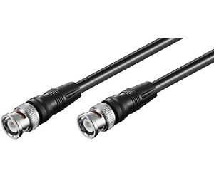 Goobay AVK 146-500 5.0m - Cable coaxial (5 m, Male connector / Male connector, Negro)