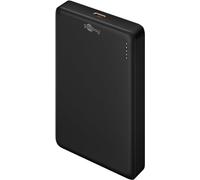 goobay Batería Externa inalámbrico magnético 10000mAh, Cargador portátil pequeño, Carga Apple iPhone, Samsung etc., Powerbank magnética, Ideal para Cargar y telefonear simultáneamente, Negro, 70183