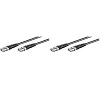 goobay BNC-BNC 310130 - Cable de conexión RG 58 (50 ohmios, 5 m) (Paquete de 2)