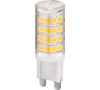 goobay Bombilla LED compacta de 3,5 W, G9, sustituye a una lámpara incandescente de 40 W, blanco cálido, ángulo de haz de 300°, 80 Ra, 400 lm, 3000 K - para focos empotrados o lámparas de techo, 77427