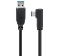 Goobay Cable Acodado USB 3.0 a USB-C 3.1 Macho/Macho 3m Negro