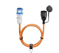 goobay Cable Adaptador CEE para Caravana, 1,5m, Enchufe CEE a Toma con Contacto de protección, Uso en Exteriores con IP44, 76223