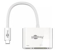 Goobay Cable Adaptador DVI/PD a USB-C 15cm Blanco