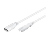 Goobay Cable Alimentacion Extensor C7/C8 2m Blanco