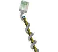 goobay - Cable CAT 8.1 delgado/Cable de red RJ45 CAT 8.1 ultraflexible U/FTP CU, OFC/Cable Ethernet con conectores cortos / 40 Gbit/s, 200 LSZH, protección contra dobladuras/gris, 0.5m, 74345
