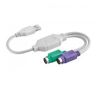 Goobay Cable Conversor PS2 a USB 2.0 15cm Blanco