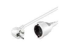 Goobay Cable de Alimentación Alargador Schuko 2m Blanco