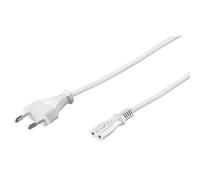 Goobay Cable de Alimentación IEC-320/C7 1.8m Blanco